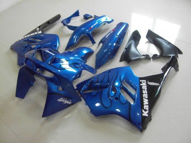 Cheap 1994-1997 Blue Black Flame Kawasaki ZX9R Motor Bike Fairings Canada