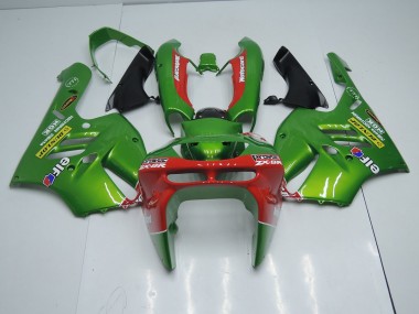 Cheap 1994-1997 Green Red Kawasaki ZX9R Motorbike Fairing Kits Canada