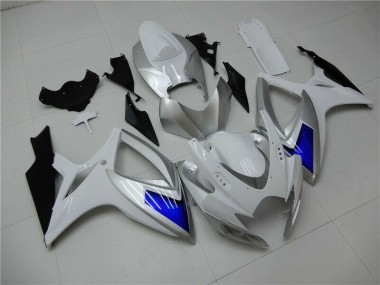 Cheap 2006-2007 White Blue Suzuki GSXR 600/750 Motorcylce Fairings Canada