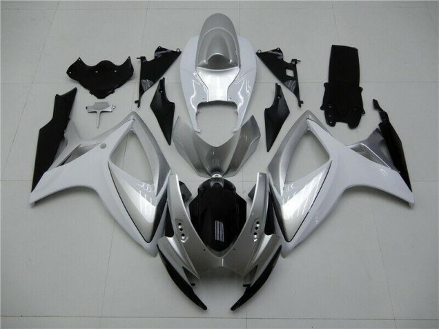 Cheap 2006-2007 Silver Suzuki GSXR 600/750 Motorcycle Fairings Kits Canada