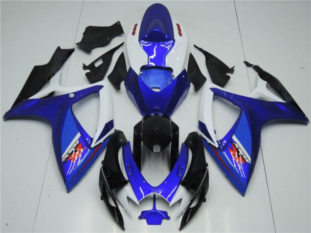 Cheap 2006-2007 White Blue Suzuki GSXR 600/750 Motorcyle Fairings Canada