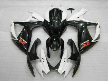 Cheap 2006-2007 White Black Suzuki GSXR 600/750 Motorcycle Fairings Kit Canada