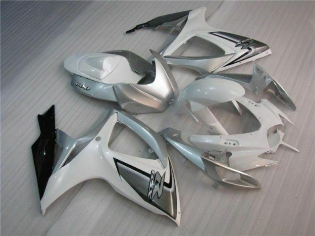 Cheap 2006-2007 White Silver Suzuki GSXR 600/750 Bike Fairings Canada