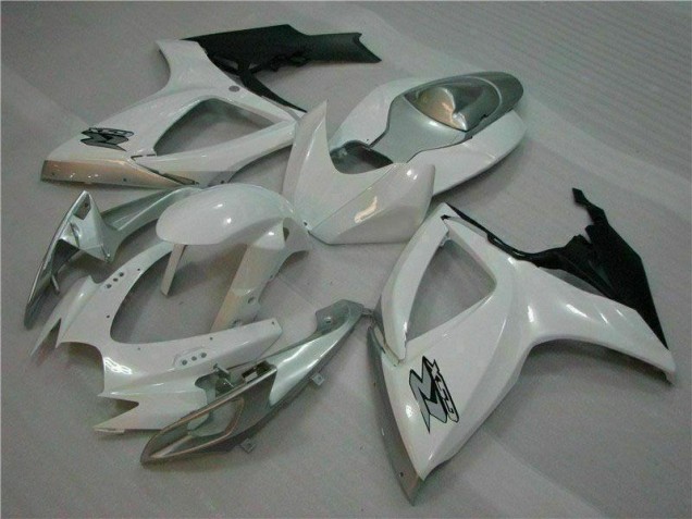 Cheap 2006-2007 White Silver Suzuki GSXR 600/750 Motorcycle Fairing Kit Canada