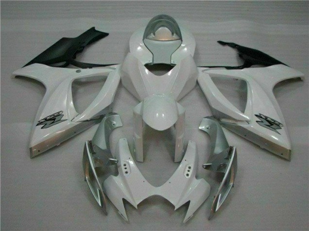 Cheap 2006-2007 White Silver Suzuki GSXR 600/750 Motorcycle Fairing Kit Canada