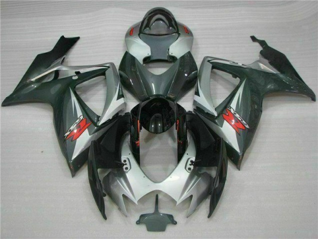 Cheap 2006-2007 Silver Black Suzuki GSXR 600/750 Motorcycle Fairings Kits Canada