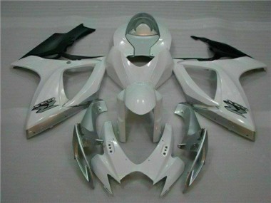 Cheap 2006-2007 White Silver Suzuki GSXR 600/750 Motorcycle Fairings Kit Canada