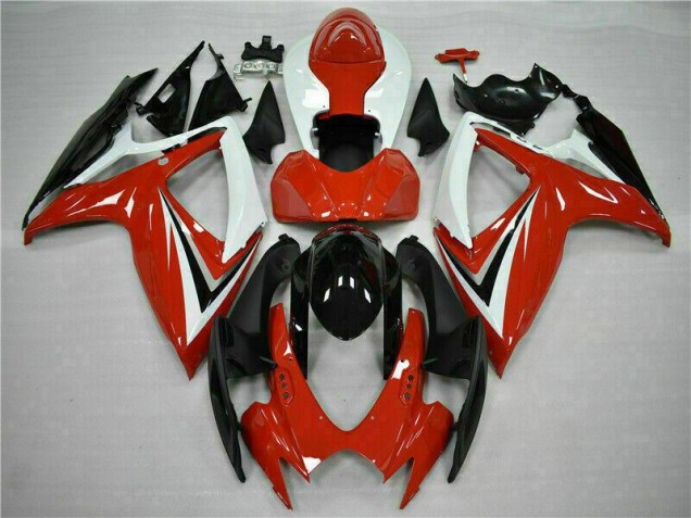 Cheap 2006-2007 Red White Suzuki GSXR 600/750 Motorcycle Fairings Kits Canada