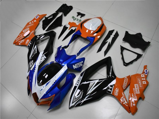 Cheap 2008-2010 Blue Orange Suzuki GSXR 600/750 Motorcycle Fairings Kit Canada