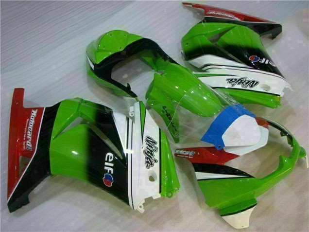 Cheap 2008-2012 White Green Black Ninja Kawasaki EX250 Motorbike Fairing Canada