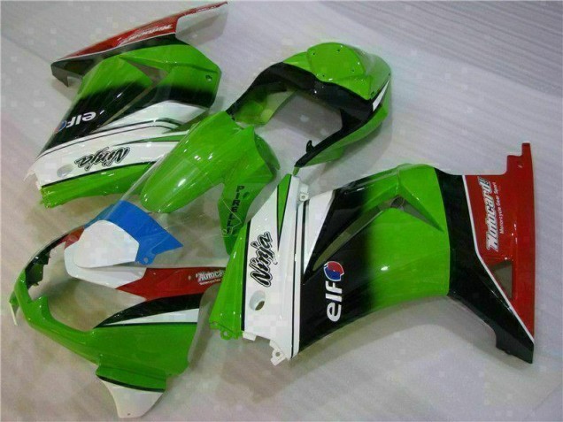 Cheap 2008-2012 White Green Black Ninja Kawasaki EX250 Motorbike Fairing Canada