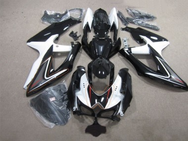 Cheap 2008-2010 Black White Suzuki GSXR600 Replacement Fairings Canada