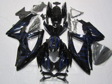 Cheap 2008-2010 Black Blue Flame Suzuki GSXR600 Bike Fairing Canada