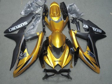 Cheap 2008-2010 Black Gold Suzuki GSXR600 Motor Bike Fairings Canada